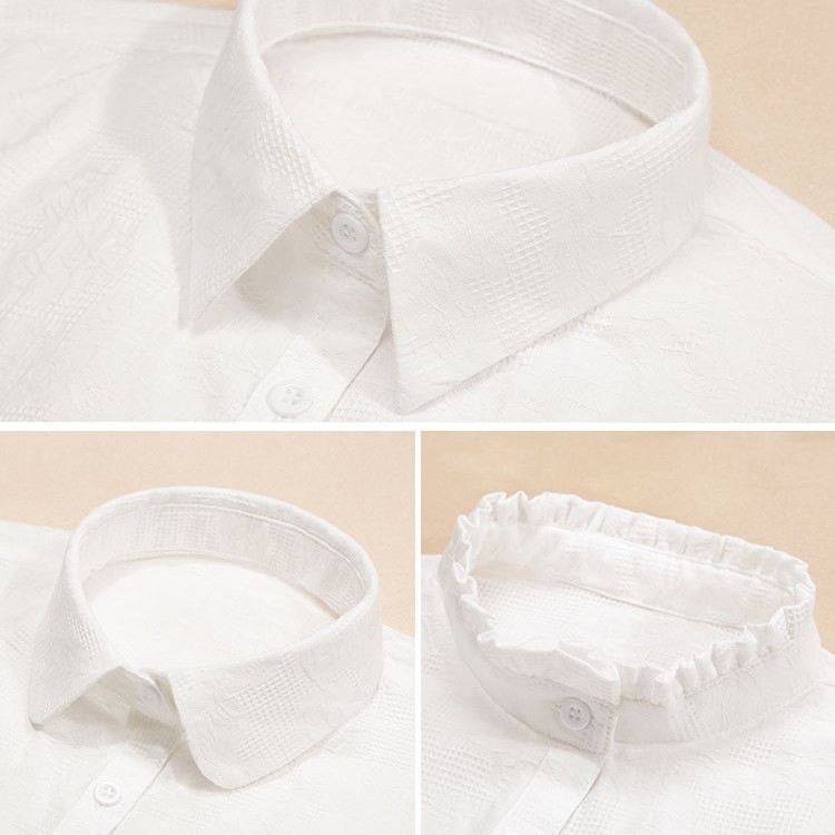 2024 m. pavasario ir rudens žiemos dekoratyvinė apykaklė su netikra apykakle, vaikiški universalūs netikra apykaklė, aukštos klasės marškinėliai su megztiniu Wei drabužiais