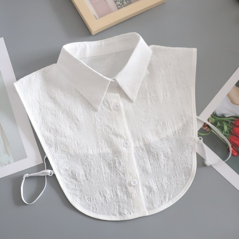 2024 m. pavasario ir rudens žiemos dekoratyvinė apykaklė su netikra apykakle, vaikiški universalūs netikra apykaklė, aukštos klasės marškinėliai su megztiniu Wei drabužiais