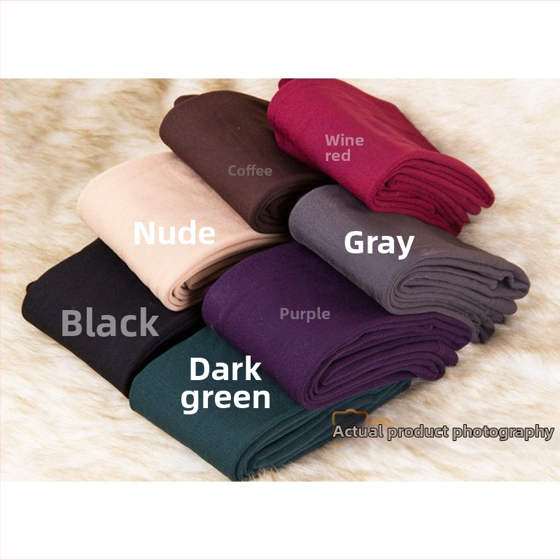 От името на едро пролетни, есенни и зимни дамски вълнени панталони, носете тънки панталони с подплата от руно, клинове, чорапи