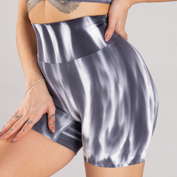 Lipsuvärvi virsikuvärvi tagumikuga naiste lühikesed püksid, Euroopa ja Ameerika Aurora erksavärvilised joogapüksid ülerõivasteks, kõrge vöökohaga tagumikku tõstvad kolmepunktilised spordipüksid