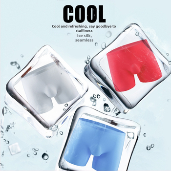 120 τεμάχια μονοκόμματα νάιλον Ice Silk ανδρικά εσώρουχα μπόξερ κατασκευαστές αναπνεύσιμο εξαιρετικά λεπτό γροθιά D