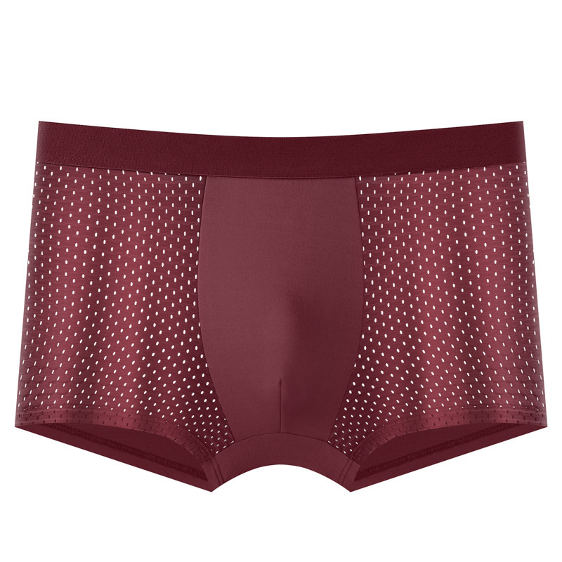 Διασυνοριακό Εξωτερικό Εμπόριο Ζωντανές Πωλήσεις Μόδας Ice Silk Mesh Ανδρικά Παντελόνια Αναπνέοντα Ανδρικά Μπόξερ Σλιπ Καλοκαιρινά Ανδρικά Εσώρουχα