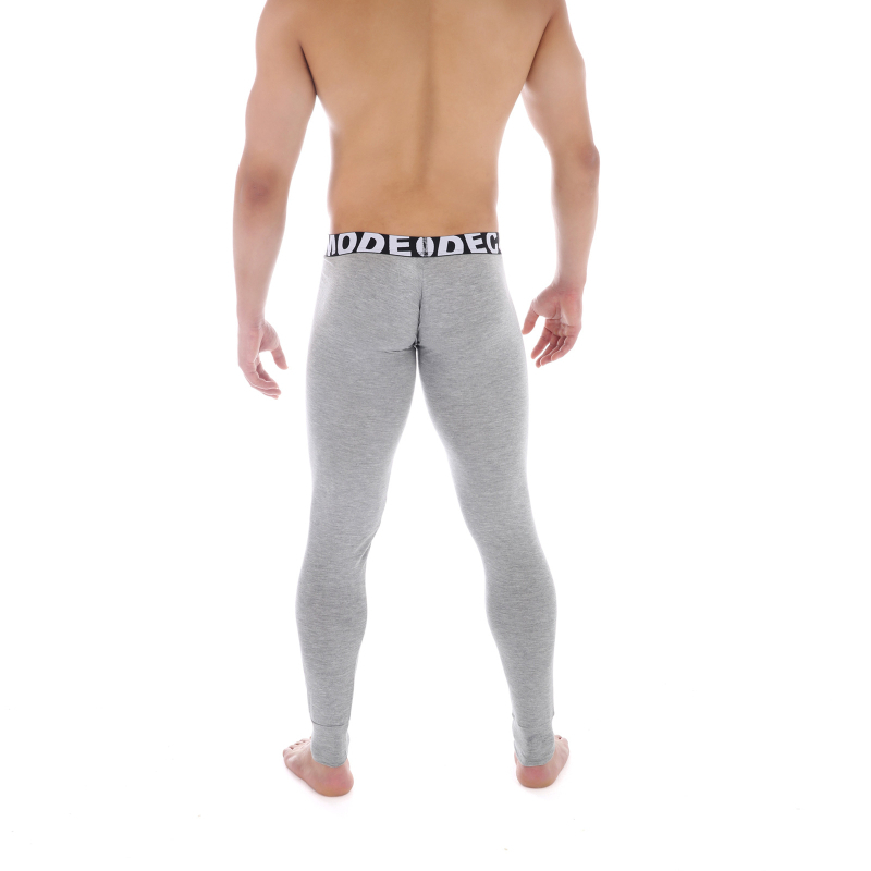 CLEVER-MENMODE Colanți de toamnă pentru bărbați, slim-fit, călduroși, cu elastic în formă de U, cu buzunar lateral și deschidere