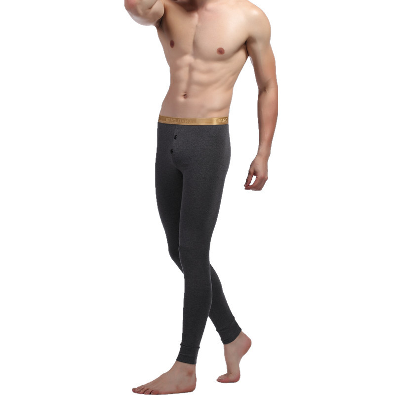 Pantaloni călduroase pentru bărbați WJ Net, vândute din fabrică, toamnă/iarnă, cu talie joasă, din bumbac, respirabil, absorbant al transpirației, 4011-CKU