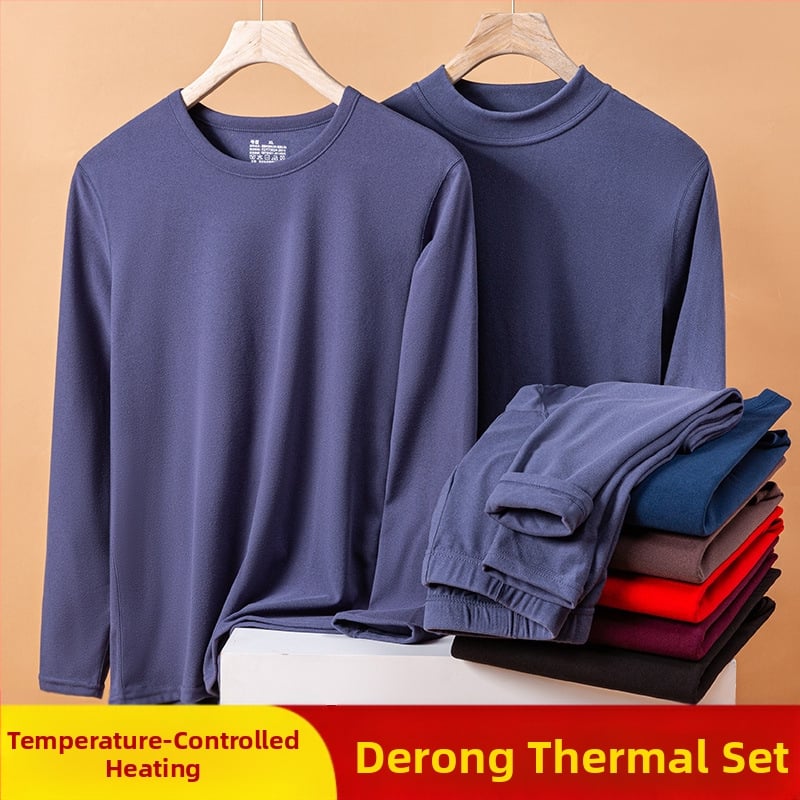 Saksa sametist termopesu ülikond meeste ja naiste sünniaasta talvepunased sügisriided ja püksid kahepoolse lihvimisega alusmantel piiriülene