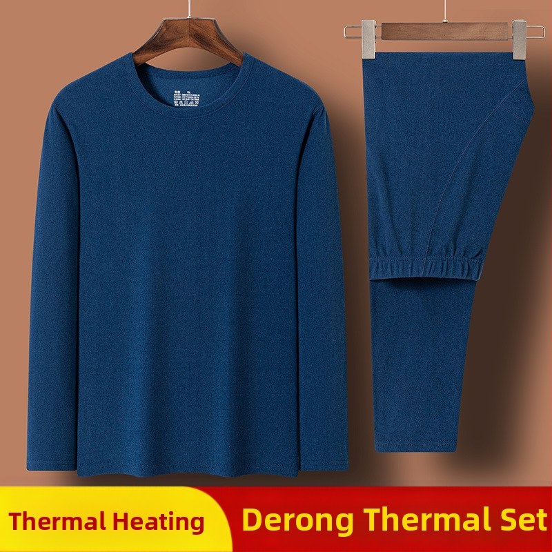 Γερμανικό βελούδινο θερμικό εσώρουχο, ανδρικό και γυναικείο, έτος γέννησης, χειμωνιάτικα κόκκινα φθινοπωρινά ρούχα και παντελόνια, διπλής όψης τρίψιμο, βασικό παλτό διασυνοριακό