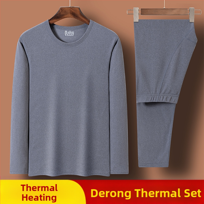 Γερμανικό βελούδινο θερμικό εσώρουχο, ανδρικό και γυναικείο, έτος γέννησης, χειμωνιάτικα κόκκινα φθινοπωρινά ρούχα και παντελόνια, διπλής όψης τρίψιμο, βασικό παλτό διασυνοριακό