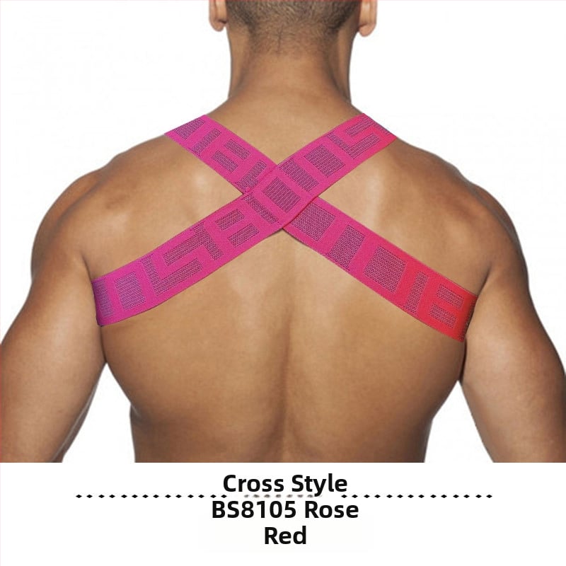 46 boja PUMPA Remen za rame Elastični izvlačni prsni remen Veliki prsni remen Europski i američki Party Fitness Seksi Muscle Muški remen