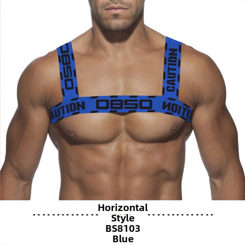 46 boja PUMPA Remen za rame Elastični izvlačni prsni remen Veliki prsni remen Europski i američki Party Fitness Seksi Muscle Muški remen