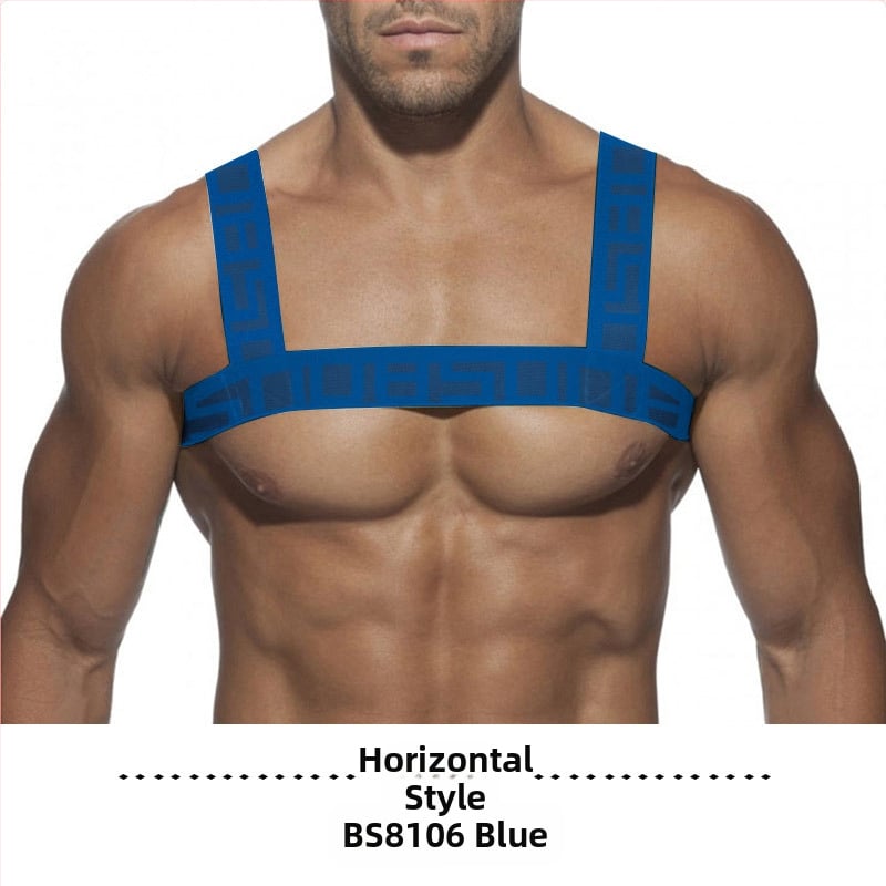 46 boja PUMPA Remen za rame Elastični izvlačni prsni remen Veliki prsni remen Europski i američki Party Fitness Seksi Muscle Muški remen