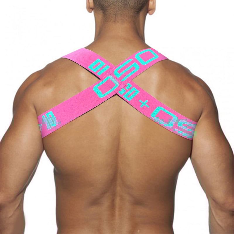 46 boja PUMPA Remen za rame Elastični izvlačni prsni remen Veliki prsni remen Europski i američki Party Fitness Seksi Muscle Muški remen