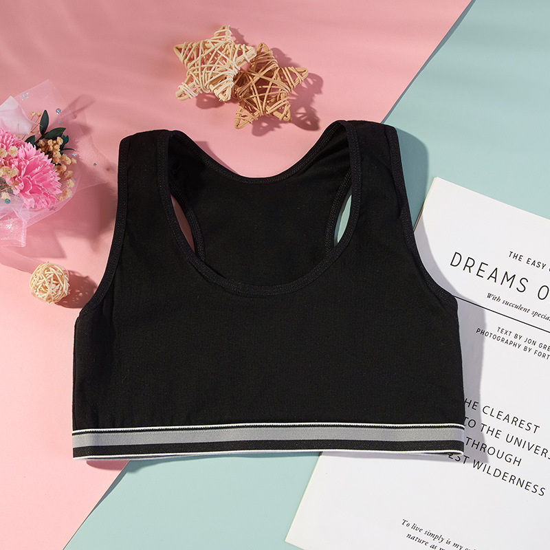 Arenguperiood väike vest naisüliõpilastele tüdrukute aluspesu suured lapsed 9-12 tüdrukud põhikooliõpilased ilma terasrõngata tüdrukute rinnahoidja