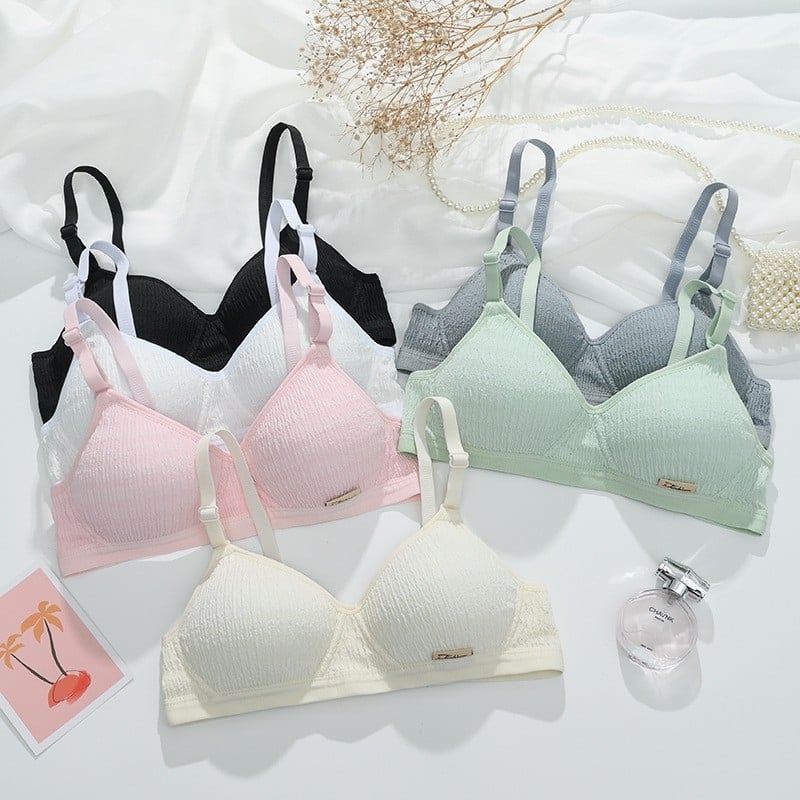 Лятно тънко бельо за момичета, ученички от прогимназията, ученички от старша гимназия, момичета, сутиен без стоманени халки, сутиен с нулев обвързване