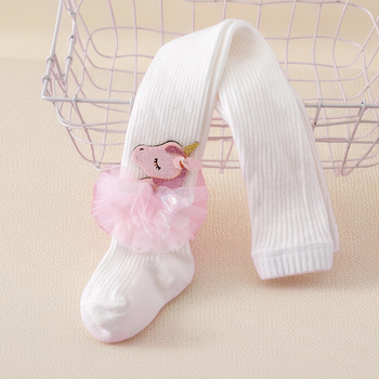 Κορεατική εκδοχή του βρεφικού καλσόν άνοιξης και φθινοπώρου, λεπτές γυναικείες λευκές κάλτσες ενός μέρους για μωρά, κοριτσίστικες κάλτσες κολάν σε διασυνοριακό στυλ ξένου στυλ