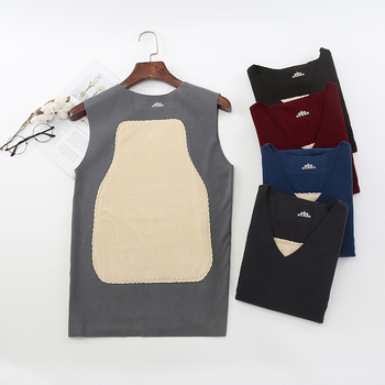 Θερμικό γιλέκο ζευγαριού χωρίς ραφές, ανδρικό και γυναικείο, διπλής όψης, με θερμαινόμενη επένδυση από φλις, με παχύρρευστη εσωτερική βάση, ανθεκτικό στο κρύο, για το φθινόπωρο και τον χειμώνα.