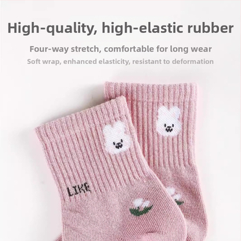 Sügisesed ja talvised uued laste sokid torus, laste sokid kammitud puuvillast, multifilmitrükiga, meeste ja naiste, suurte laste A-klassi beebisokid hulgimüügist