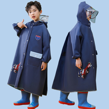 Laste vihmamantel poistele lastele kogu keha veekindel tüdrukutele 2024 beebi lasteaed algkooliõpilastele spetsiaalne pontšo kooliks