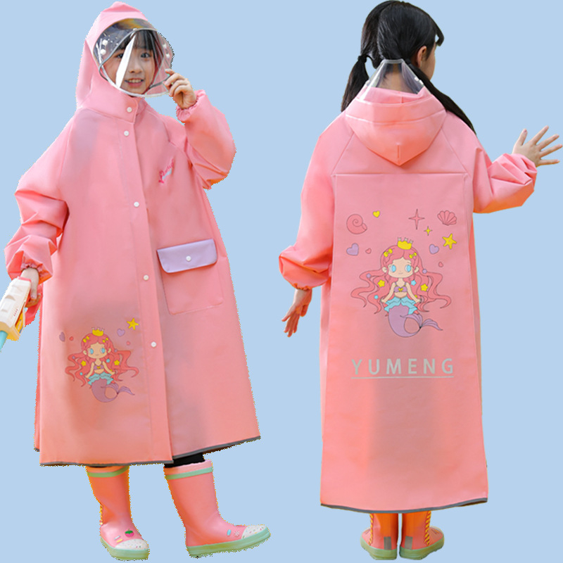 Laste vihmamantel poistele lastele kogu keha veekindel tüdrukutele 2024 beebi lasteaed algkooliõpilastele spetsiaalne pontšo kooliks