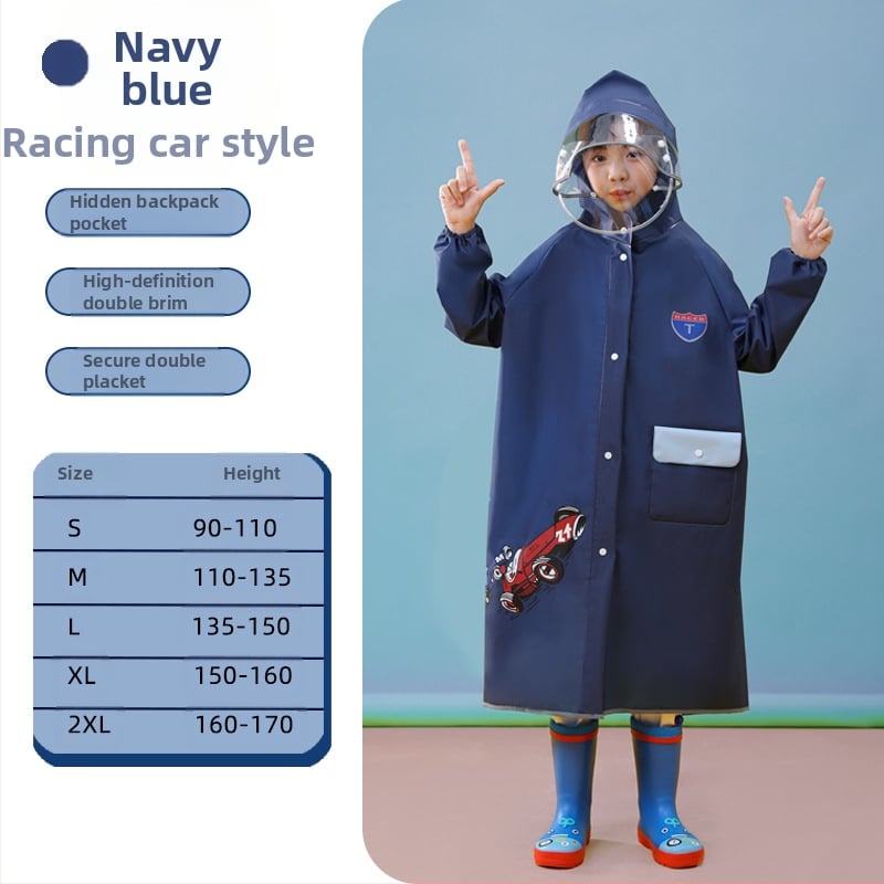 Laste vihmamantel poistele lastele kogu keha veekindel tüdrukutele 2024 beebi lasteaed algkooliõpilastele spetsiaalne pontšo kooliks