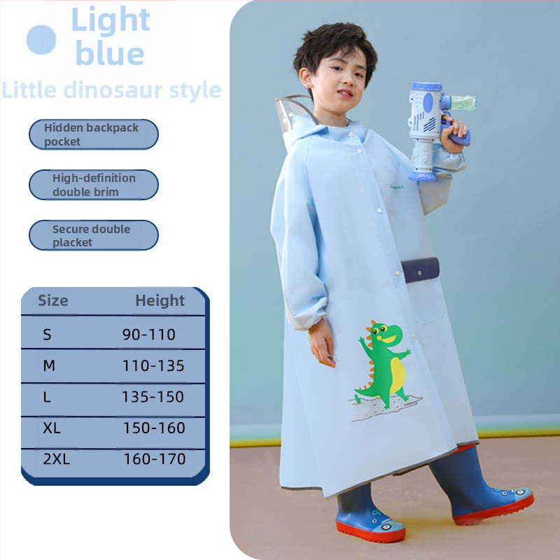 Laste vihmamantel poistele lastele kogu keha veekindel tüdrukutele 2024 beebi lasteaed algkooliõpilastele spetsiaalne pontšo kooliks