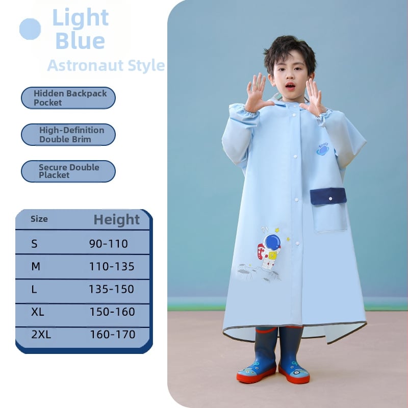 Laste vihmamantel poistele lastele kogu keha veekindel tüdrukutele 2024 beebi lasteaed algkooliõpilastele spetsiaalne pontšo kooliks