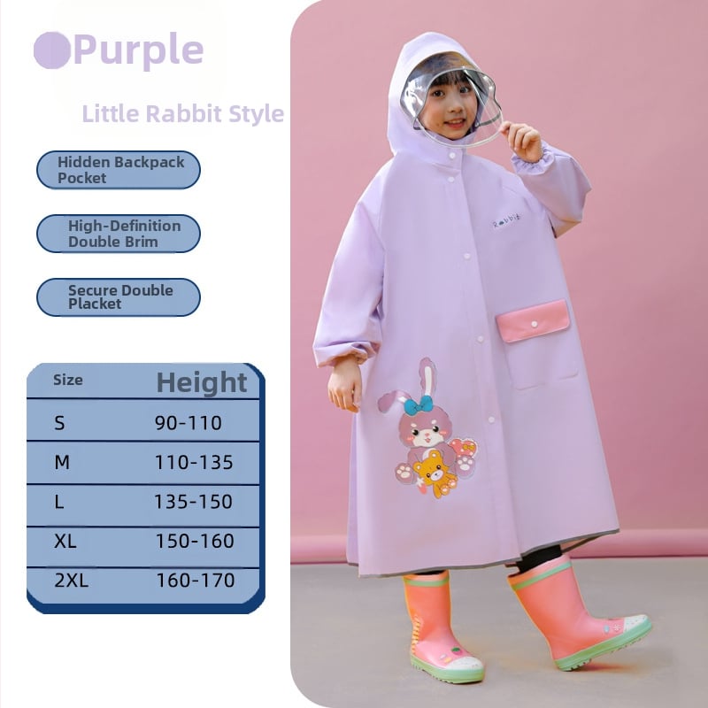 Laste vihmamantel poistele lastele kogu keha veekindel tüdrukutele 2024 beebi lasteaed algkooliõpilastele spetsiaalne pontšo kooliks