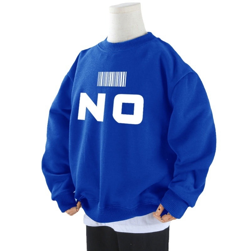 Tugev, kaaluga puhtast puuvillast paksendatud sametist dressipluus poistele ja tüdrukutele, universaalne 2024. aasta sügis- ja talveunistuseks mõeldud uus laisk stiilis pluus