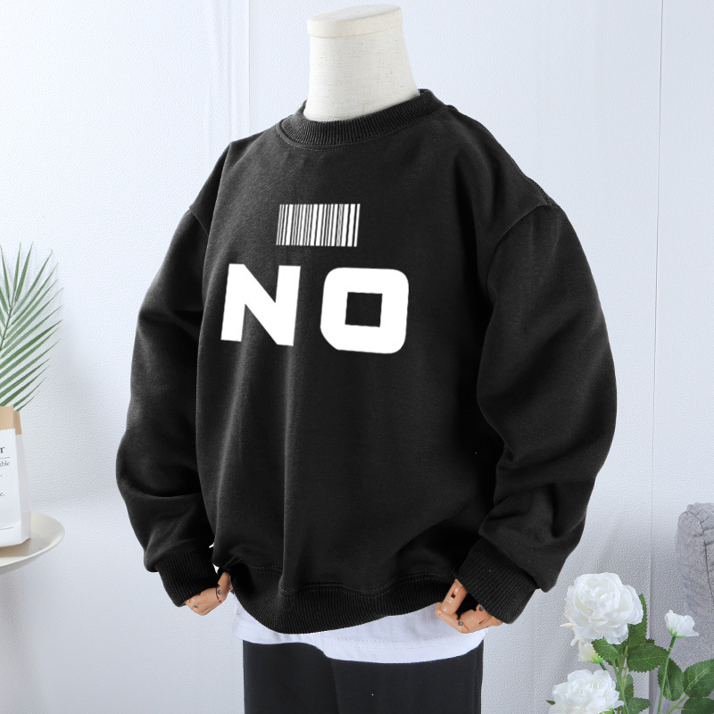 Tugev, kaaluga puhtast puuvillast paksendatud sametist dressipluus poistele ja tüdrukutele, universaalne 2024. aasta sügis- ja talveunistuseks mõeldud uus laisk stiilis pluus