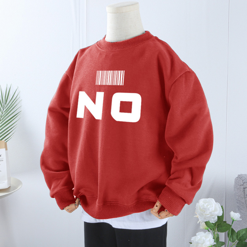 Tugev, kaaluga puhtast puuvillast paksendatud sametist dressipluus poistele ja tüdrukutele, universaalne 2024. aasta sügis- ja talveunistuseks mõeldud uus laisk stiilis pluus