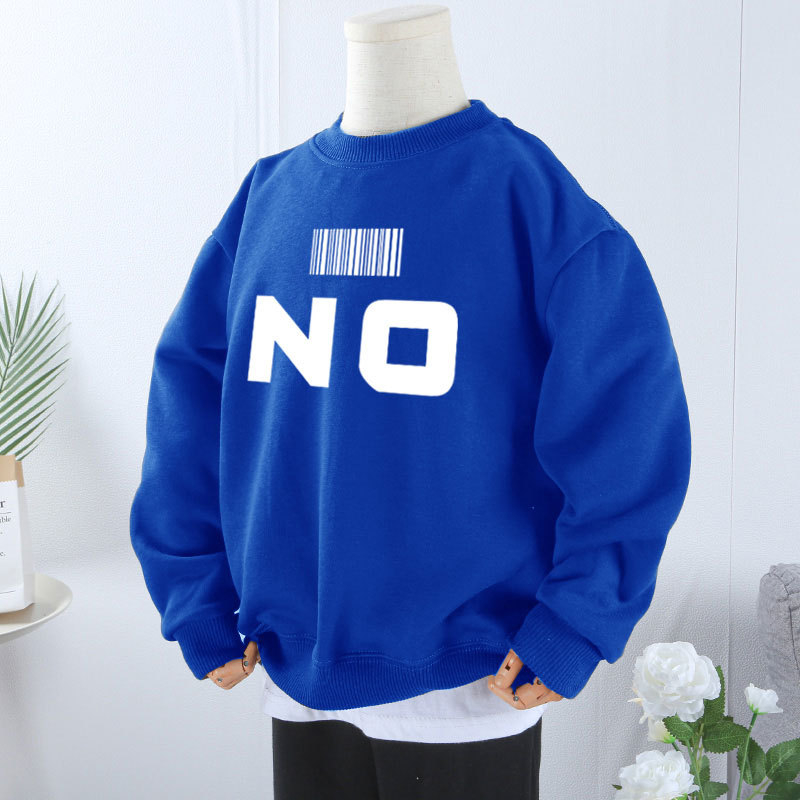 Tugev, kaaluga puhtast puuvillast paksendatud sametist dressipluus poistele ja tüdrukutele, universaalne 2024. aasta sügis- ja talveunistuseks mõeldud uus laisk stiilis pluus