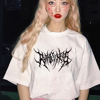 eBay AliExpress shrimp skin wish amazon best selling print letter κοντομάνικο γυναικείο τοπ