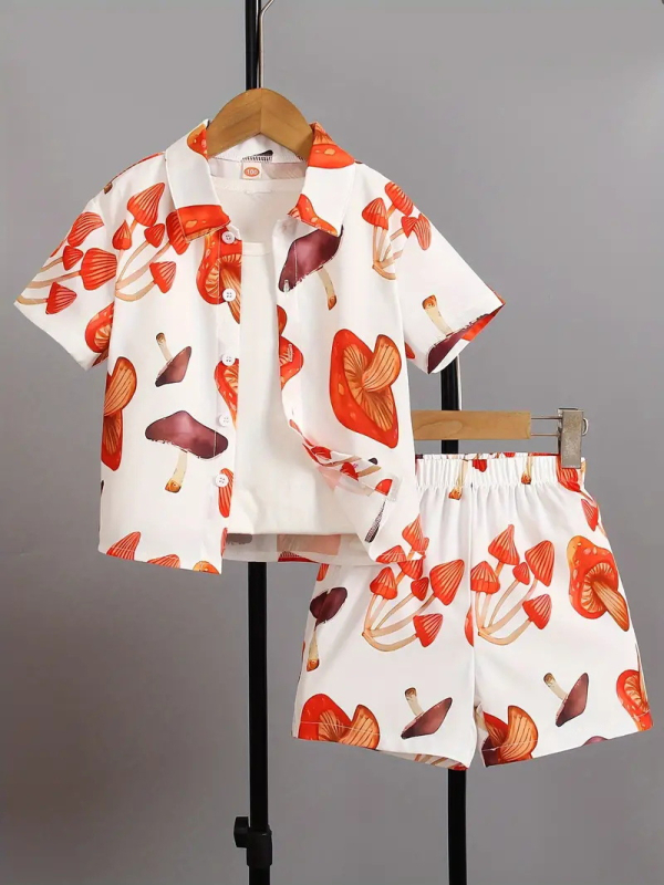 Ins korejski stil ljetne nove dječake moderne zgodne Lel kratke hlače od dva dijela RG01-RD01