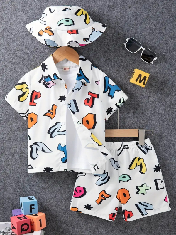 Ins korejski stil ljetne nove dječake moderne zgodne Lel kratke hlače od dva dijela RG01-RD01