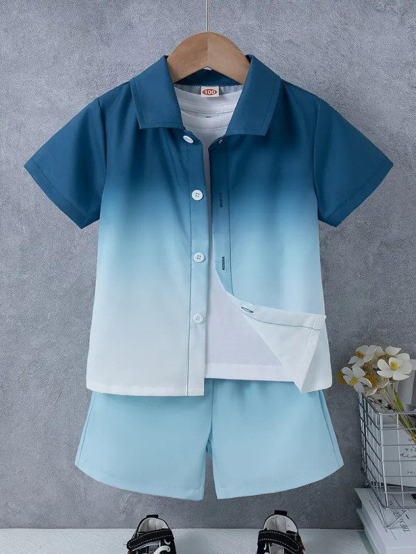 Ins korejski stil ljetne nove dječake moderne zgodne Lel kratke hlače od dva dijela RG01-RD01