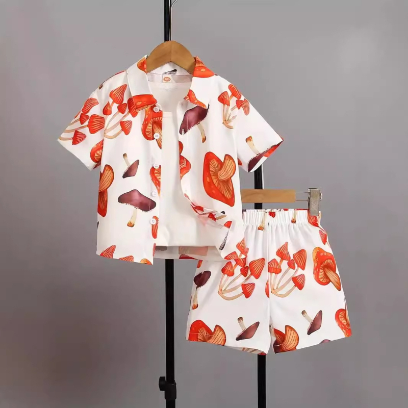 Ins korejski stil ljetne nove dječake moderne zgodne Lel kratke hlače od dva dijela RG01-RD01