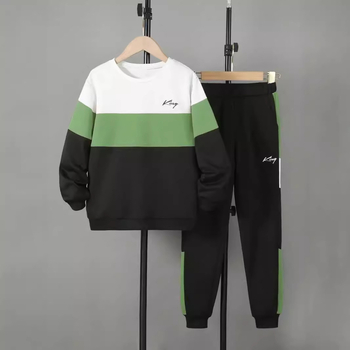 Νέο κορεάτικο στυλ σχεδίασης με αίσθηση χρώματος που ταιριάζει με το φθινόπωρο του 2024, παντελόνι με μακριά μανίκια, σετ δύο τεμαχίων για εξωτερική ένδυση σε ασορτί χρώμα