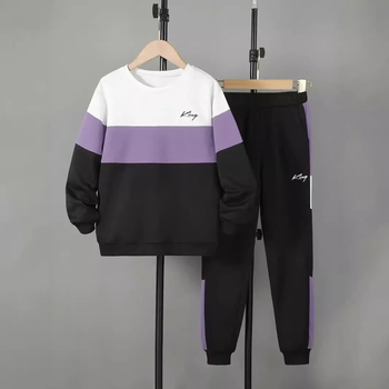 Νέο κορεάτικο στυλ σχεδίασης με αίσθηση χρώματος που ταιριάζει με το φθινόπωρο του 2024, παντελόνι με μακριά μανίκια, σετ δύο τεμαχίων για εξωτερική ένδυση σε ασορτί χρώμα