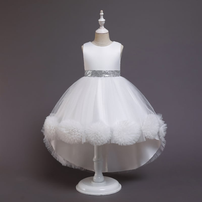 Rochie de printesa pentru copii Amazon, rochie cu coadă de flori pentru fete, rochie tutu pentru spectacole de pian, în stoc transfrontalier