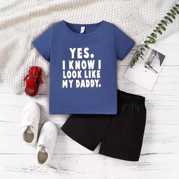 Лятна нова тениска с ръкави, топ шорти за момчета, висококачествен дишащ ежедневен костюм от две части RA01 RD02