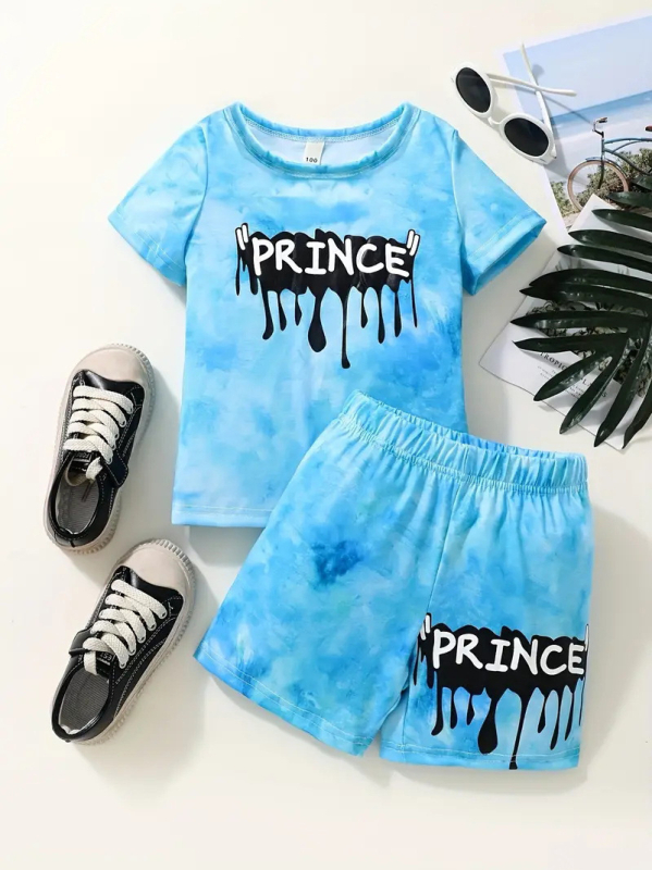 Лятна нова тениска с ръкави, топ шорти за момчета, висококачествен дишащ ежедневен костюм от две части RA01 RD02