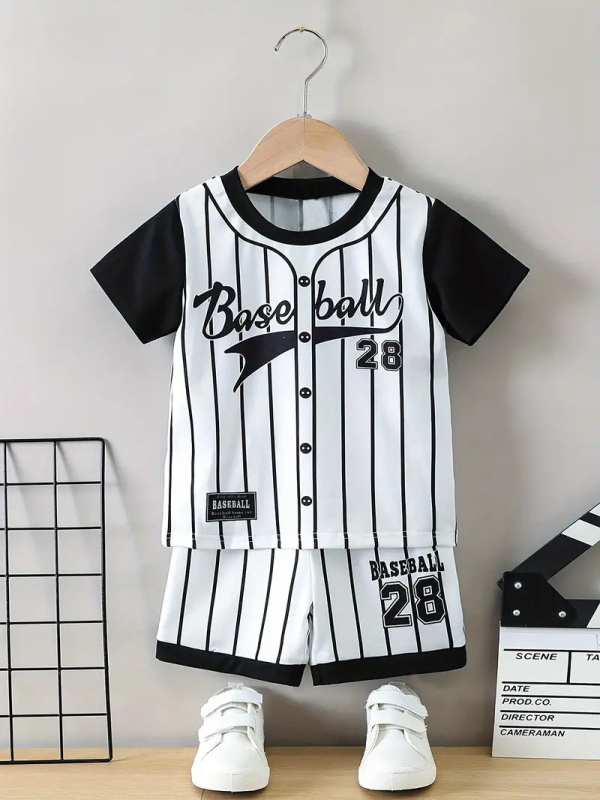 Лятна нова тениска с ръкави, топ шорти за момчета, висококачествен дишащ ежедневен костюм от две части RA01 RD02