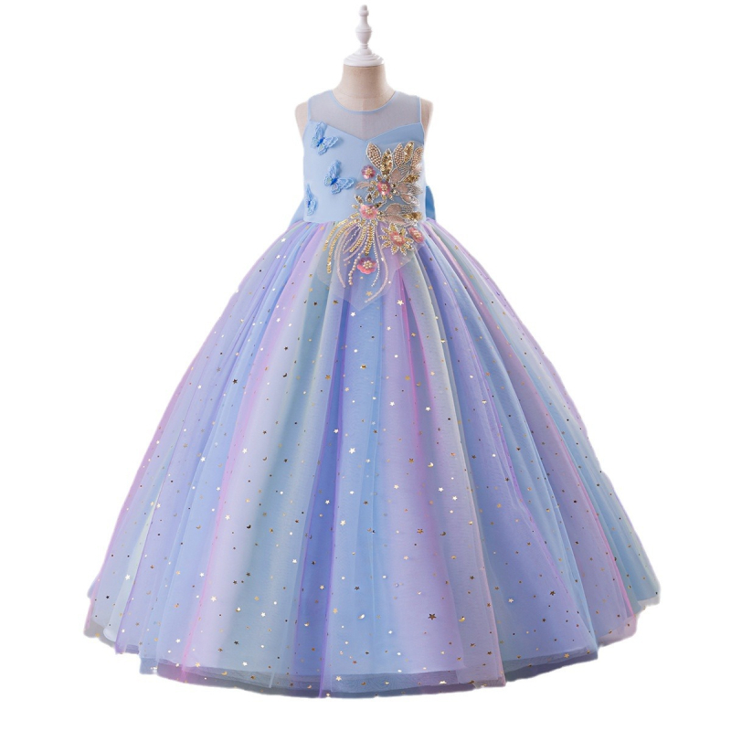 Europske i američke haljine za djevojčice, Dječje princezine haljine, Festivalske predstave za jednogodišnjake, Amazon pufnaste mrežaste haljine za djevojčice