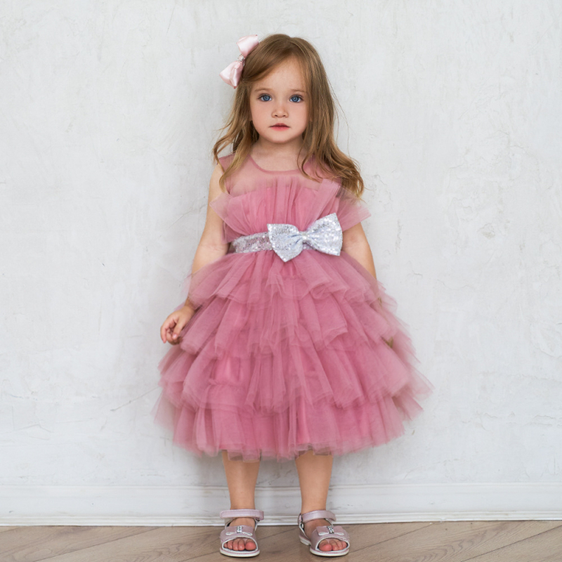 Prekogranična nova zapadnjačka haljina za djevojčicu princeze, ženska rođendanska pahuljasta haljina za tortu, haljina za cvjetne djevojčice, model za modnu pistu