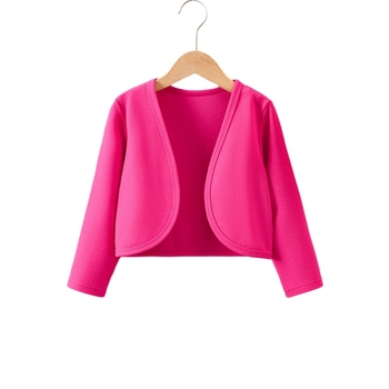 Pleteni kardigan za djevojčice Proljeće i ljeto 2024. Novi dječji pleteni pulover Univerzalni top Elegantna kratka jakna za djevojčice