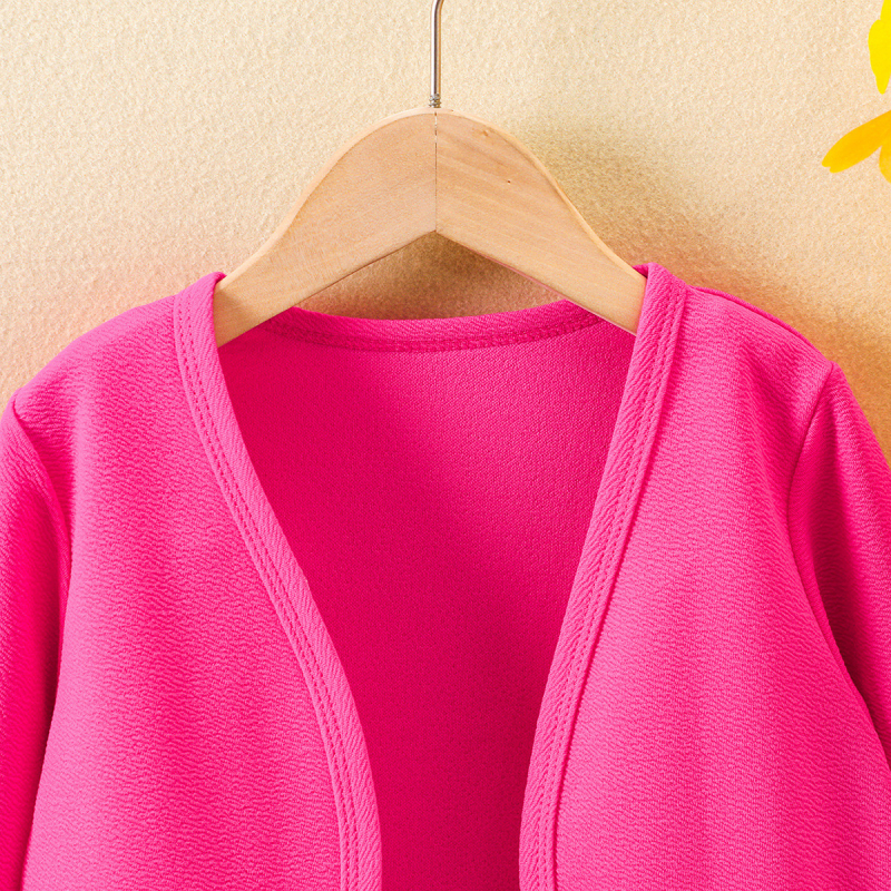 Pleteni kardigan za djevojčice Proljeće i ljeto 2024. Novi dječji pleteni pulover Univerzalni top Elegantna kratka jakna za djevojčice