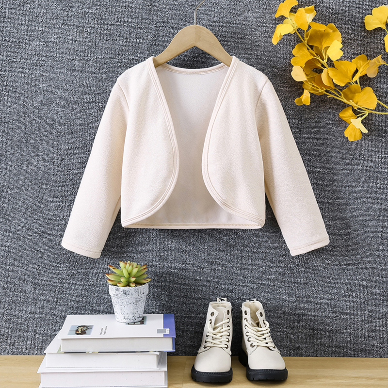 Pleteni kardigan za djevojčice Proljeće i ljeto 2024. Novi dječji pleteni pulover Univerzalni top Elegantna kratka jakna za djevojčice