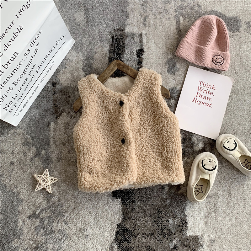2024. aasta talveriided tüdrukute polaarfliisist paksendatud soe vest laste beebistiilis soe vest