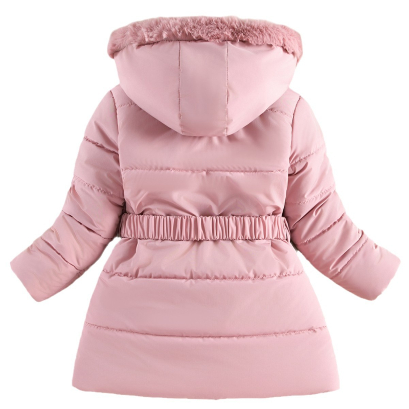 Zimska odjeća Korejski stil Djevojačka jakna srednje duljine s pamučnom podstavom u zapadnjačkom stilu s uzorkom srca i romboidnim uzorkom, pamučnom podstavom, jakna s vunenim ovratnikom