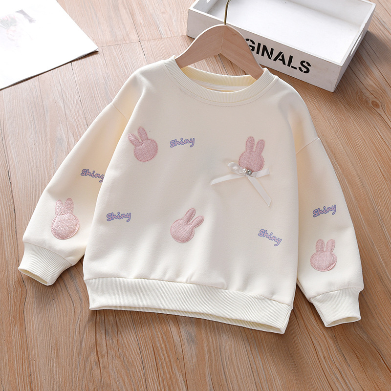 Tüdrukute kampsun kevad- ja sügis 2023 uus laste Korea stiilis sügisriided beebitüdrukute puuvillane lääne stiilis alumine särk õhuke topp