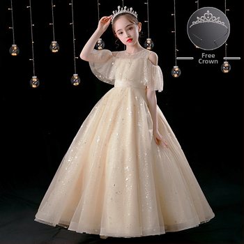 Παιδικό φόρεμα υποδοχής για κορίτσια, φόρεμα χορωδίας μαθητών δημοτικού σχολείου, φόρεμα ποίησης, απαγγελία πιάνου, 1 Ιουνίου